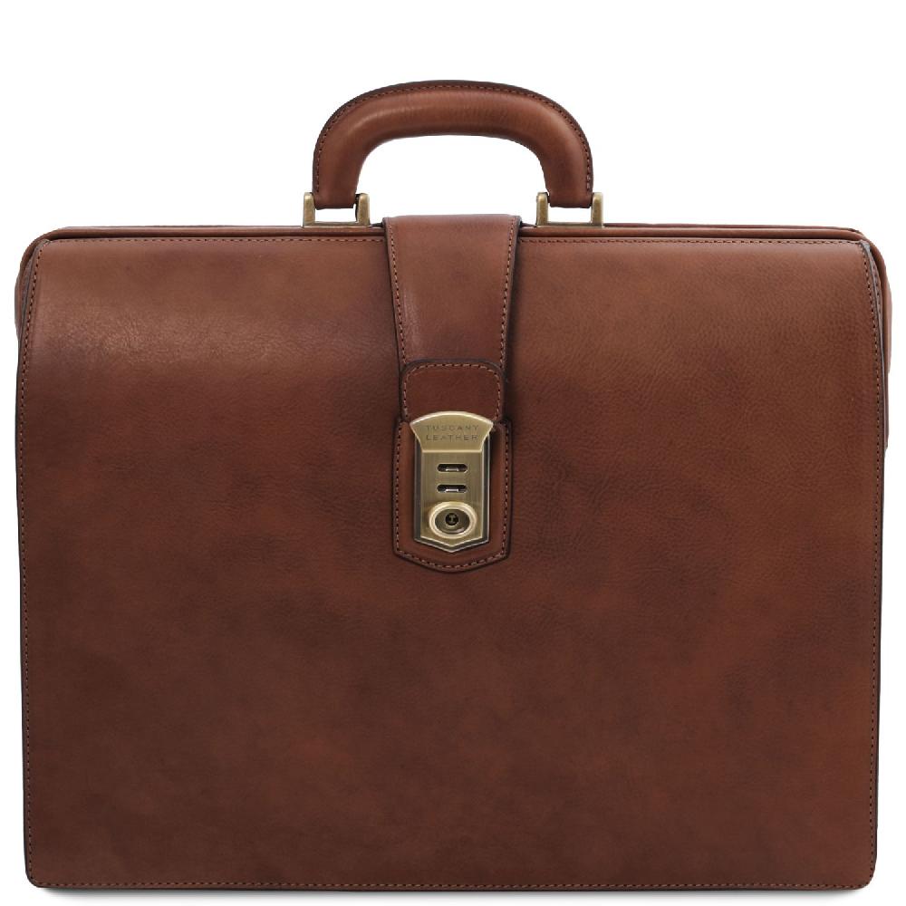 Tuscany Leather Borsa Medico in Pelle 3 Scomparti Fino al 65% di sconto