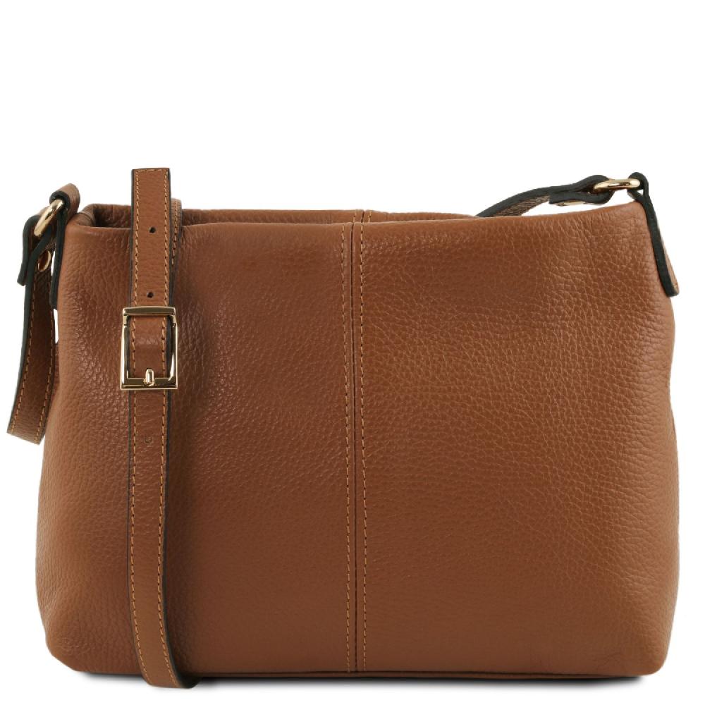 Tuscany Leather Borsa a Tracolla in Pelle Morbida Sostegno trimestrale