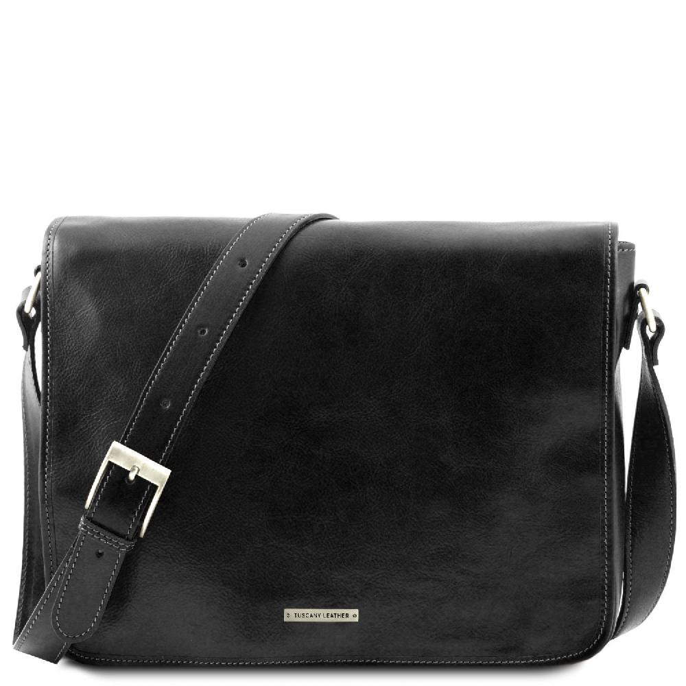Tuscany Leather Borsa a Tracolla 2 Scomparti in Pelle Limitato a 3 giorni