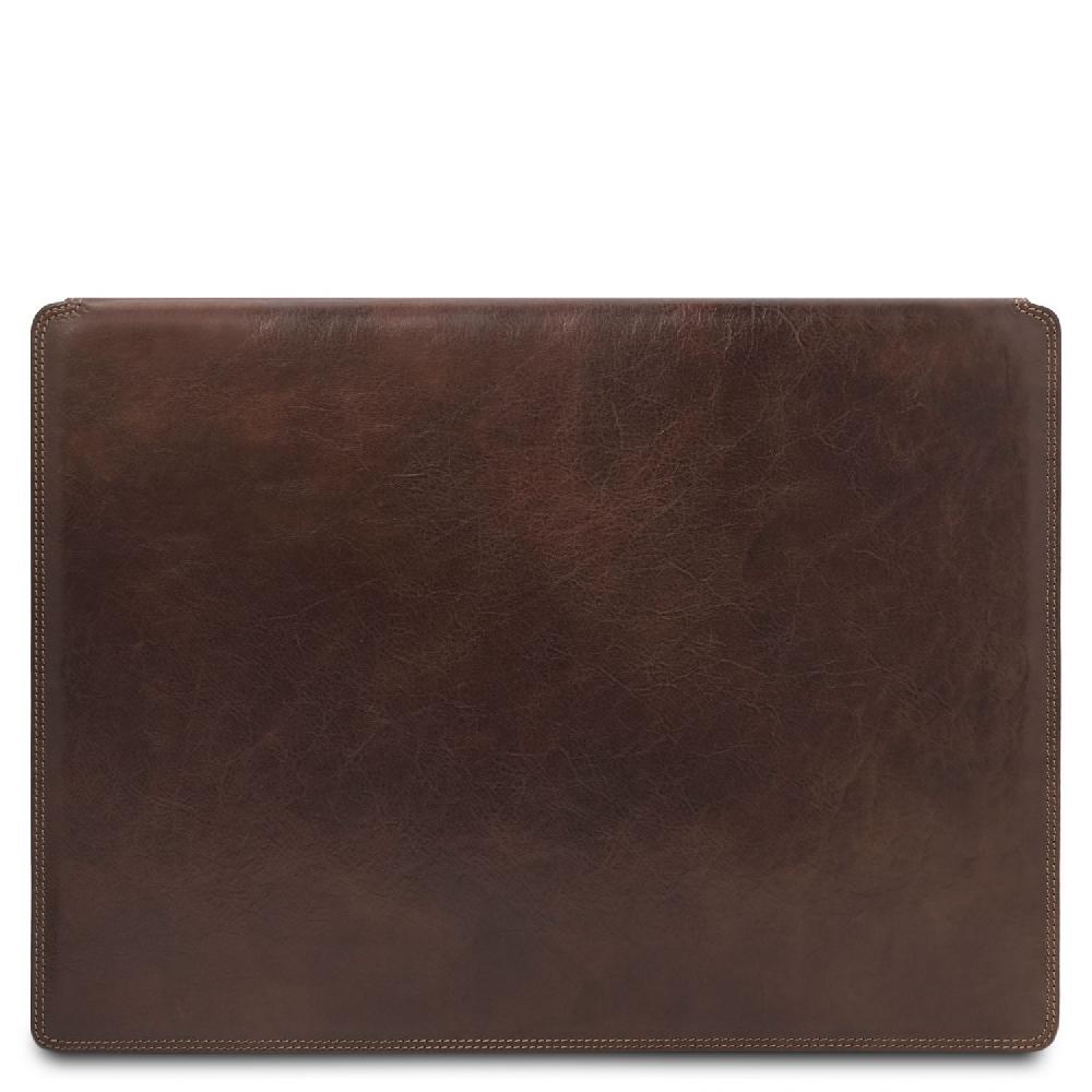Tuscany Leather Sottomano da Scrivania con Ribalta Tappetino per Mouse e Vuotatasche in Pelle Spedizione Gratuita