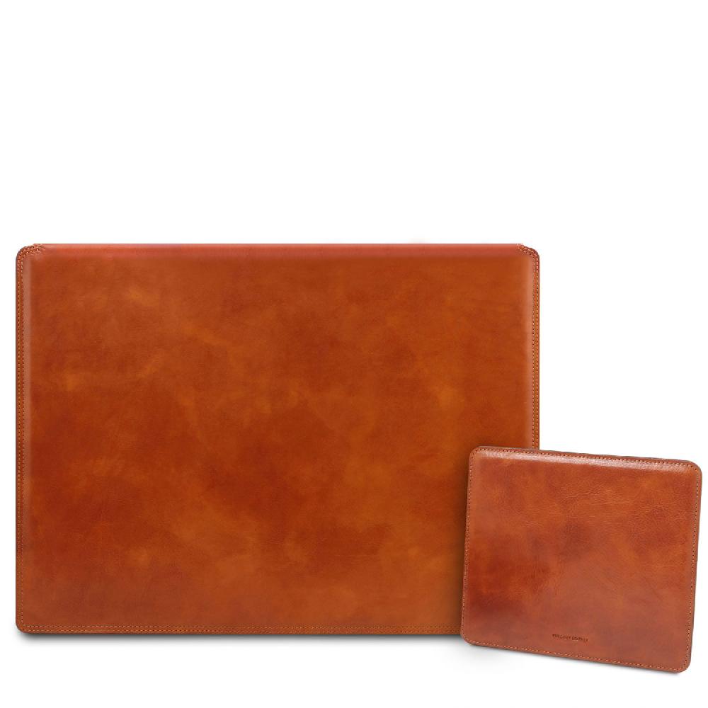 Tuscany Leather Sottomano da Scrivania con Ribalta e Tappetino per Mouse in Pelle Acquista Ora