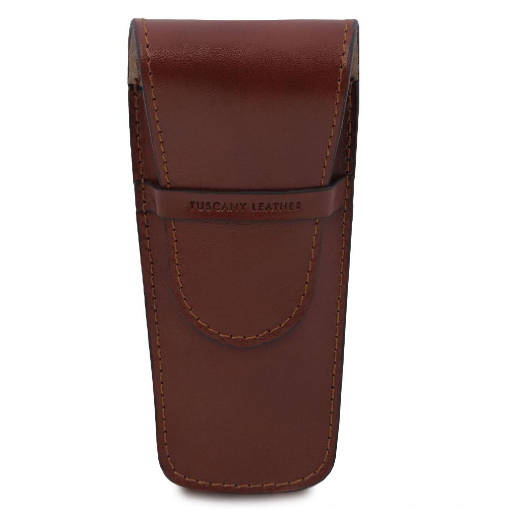 Tuscany Leather Elegante Porta Penne 2 Posti/porta Orologio in Pelle Affare Del Giorno