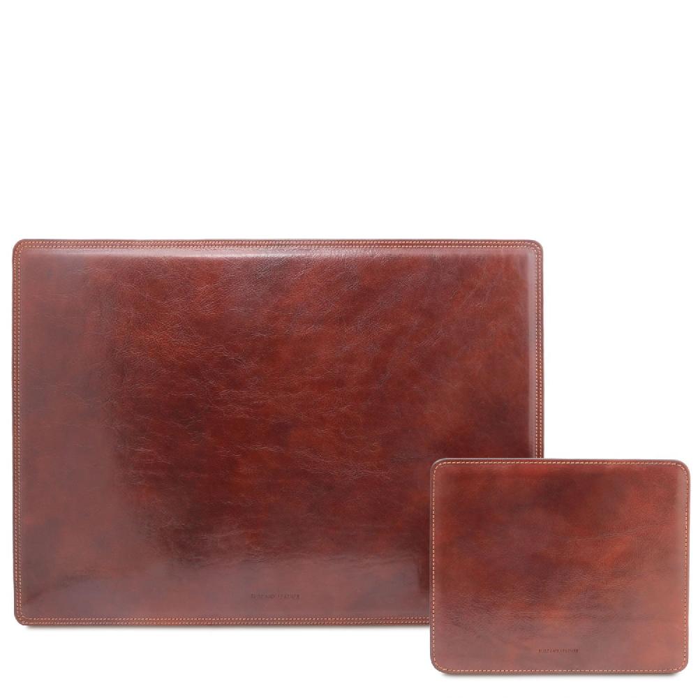 Tuscany Leather Sottomano da Scrivania e Tappetino per Mouse in Pelle Hotsell
