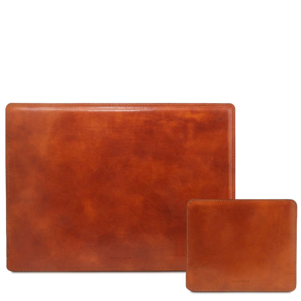 Tuscany Leather Sottomano da Scrivania e Tappetino per Mouse in Pelle Vendita Calda