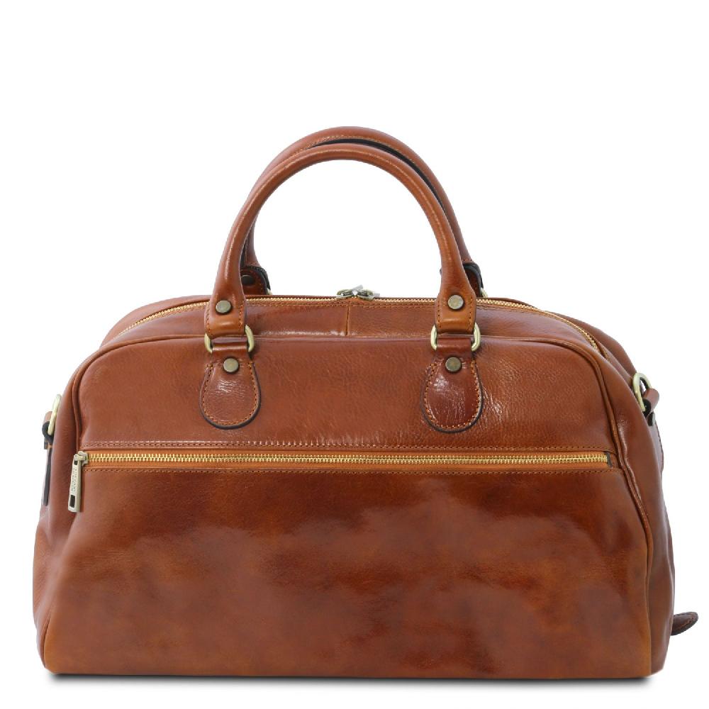 Tuscany Leather Borsone da Viaggio in Pelle - Misura Piccola In Saldo
