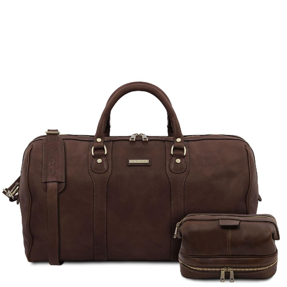 Tuscany Leather Borsone da Viaggio in Pelle e Beauty Case in Pelle Moda