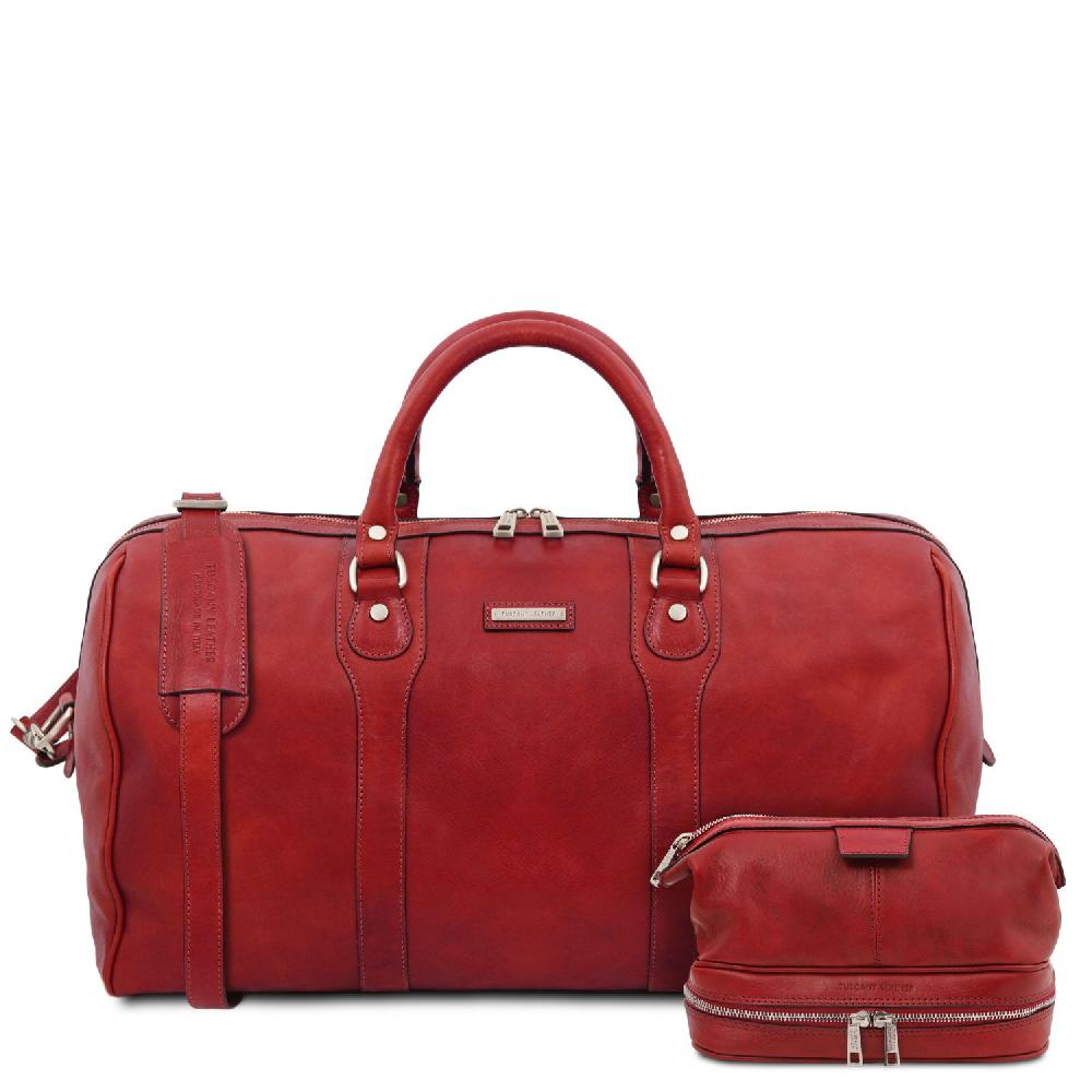 Tuscany Leather Borsone da Viaggio in Pelle e Beauty Case in Pelle Negozio online di fabbrica
