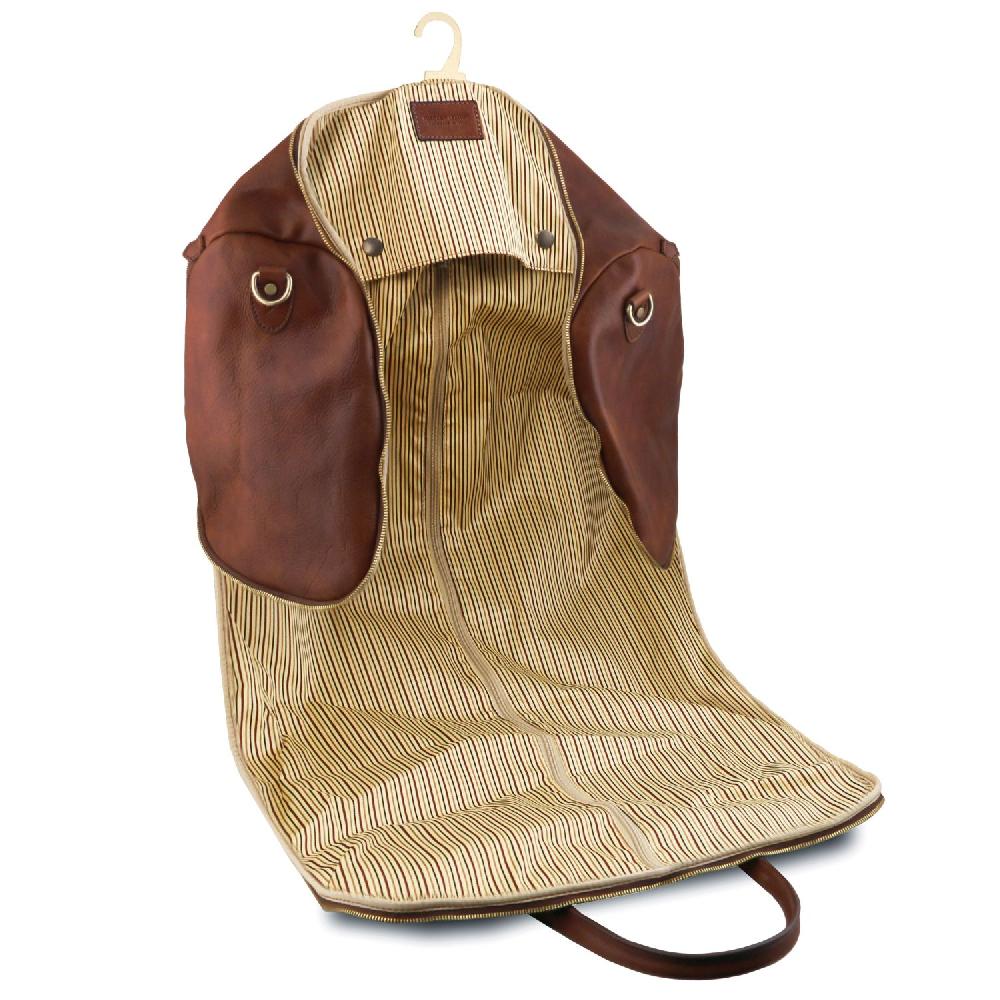 Tuscany Leather Borsone da Viaggio/Porta Abiti in Pelle Comprare a buon mercato