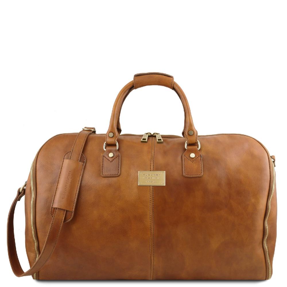 Tuscany Leather Borsone da Viaggio/Porta Abiti in Pelle Grande vendita