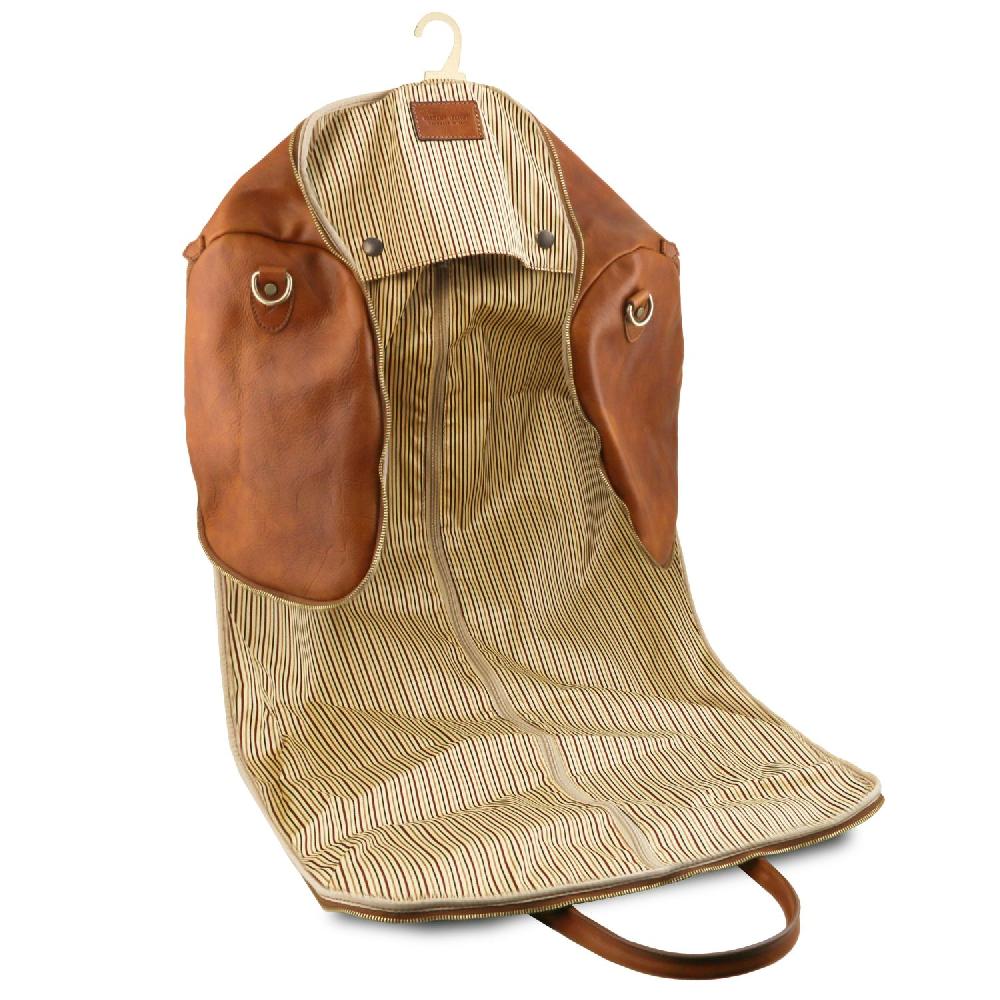 Tuscany Leather Borsone da Viaggio/Porta Abiti in Pelle Grande vendita