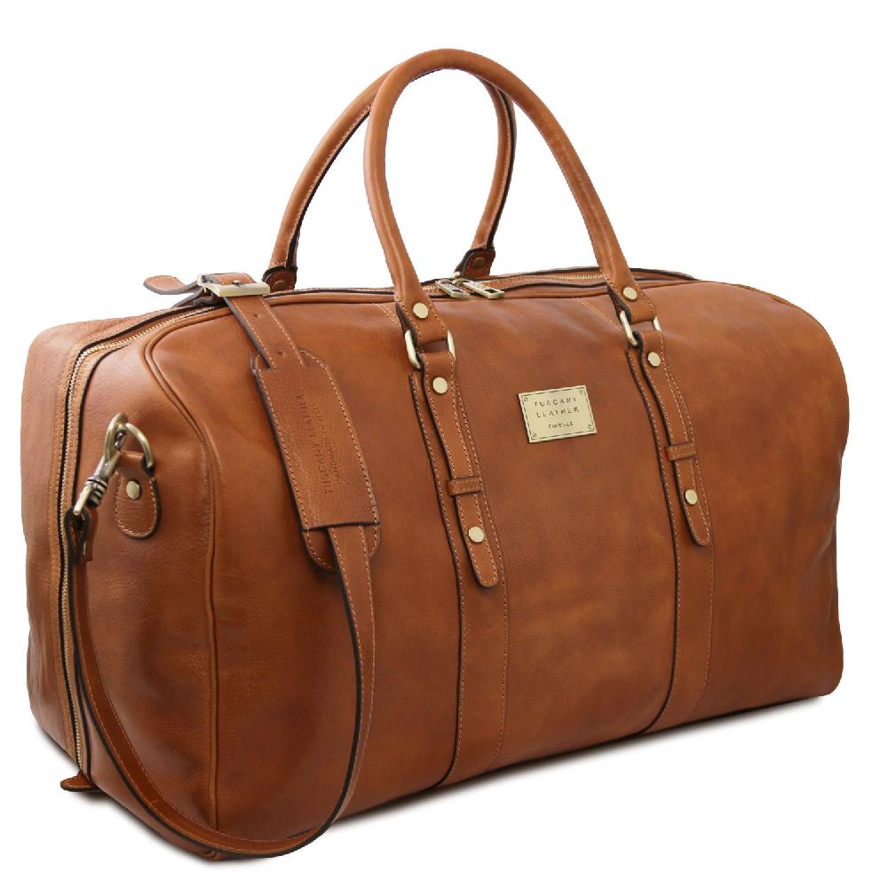 Tuscany Leather Borsone da Viaggio in Pelle Flash Sale