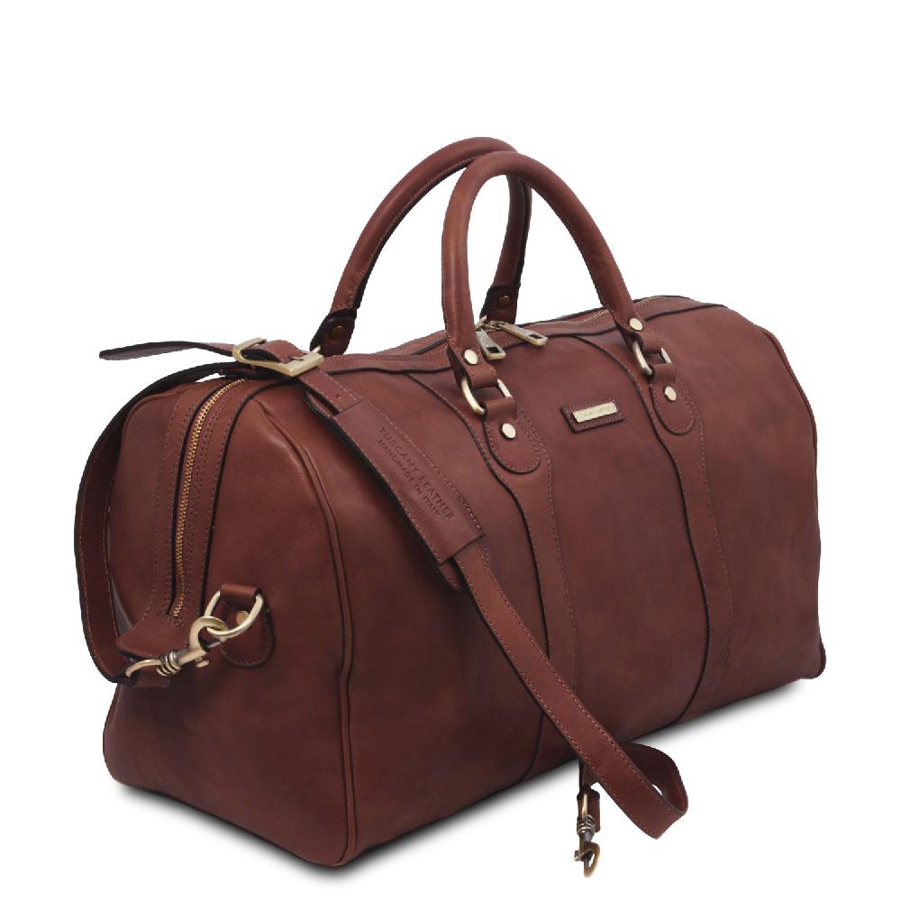 Tuscany Leather Borsone da Viaggio in Pelle Offerta natalizia