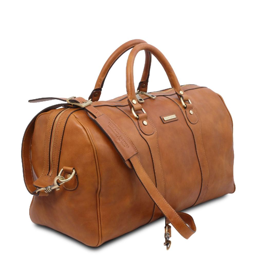Tuscany Leather Borsone da Viaggio in Pelle Offerta Pasqua