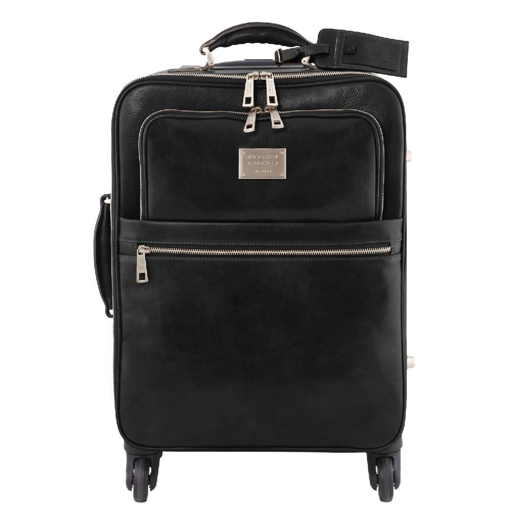Tuscany Leather Trolley Verticale in Pelle con 4 Ruote Offerta Giorno del Papà
