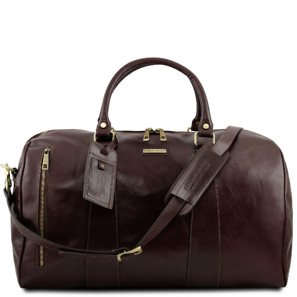 Tuscany Leather Borsone da Viaggio in Pelle - Misura Grande Vendita calda