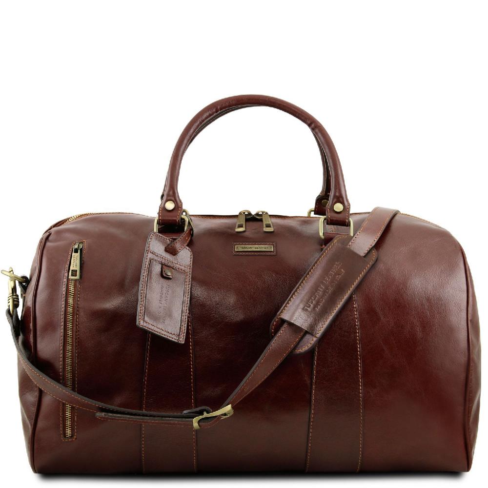 Tuscany Leather Borsone da Viaggio in Pelle - Misura Grande Offerta migliore