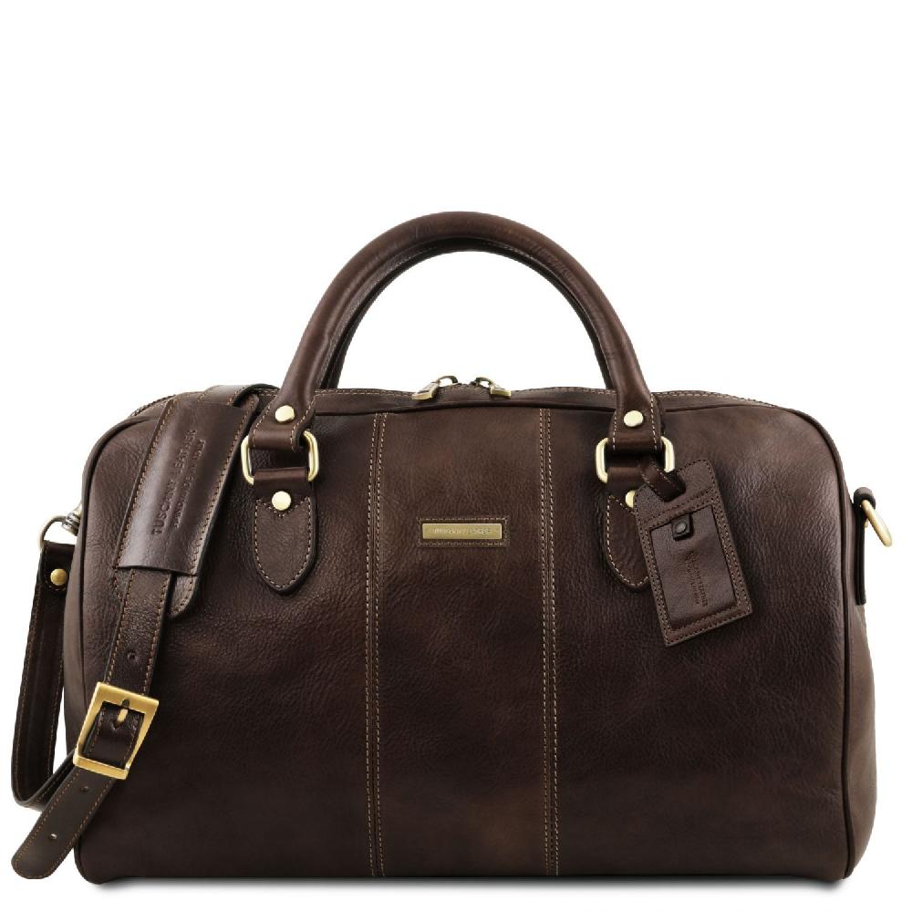 Tuscany Leather Borsone da Viaggio in Pelle - Misura Piccola Offerta temporanea