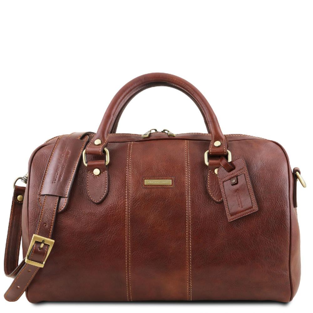 Tuscany Leather Borsone da Viaggio in Pelle - Misura Piccola Offerte esclusive