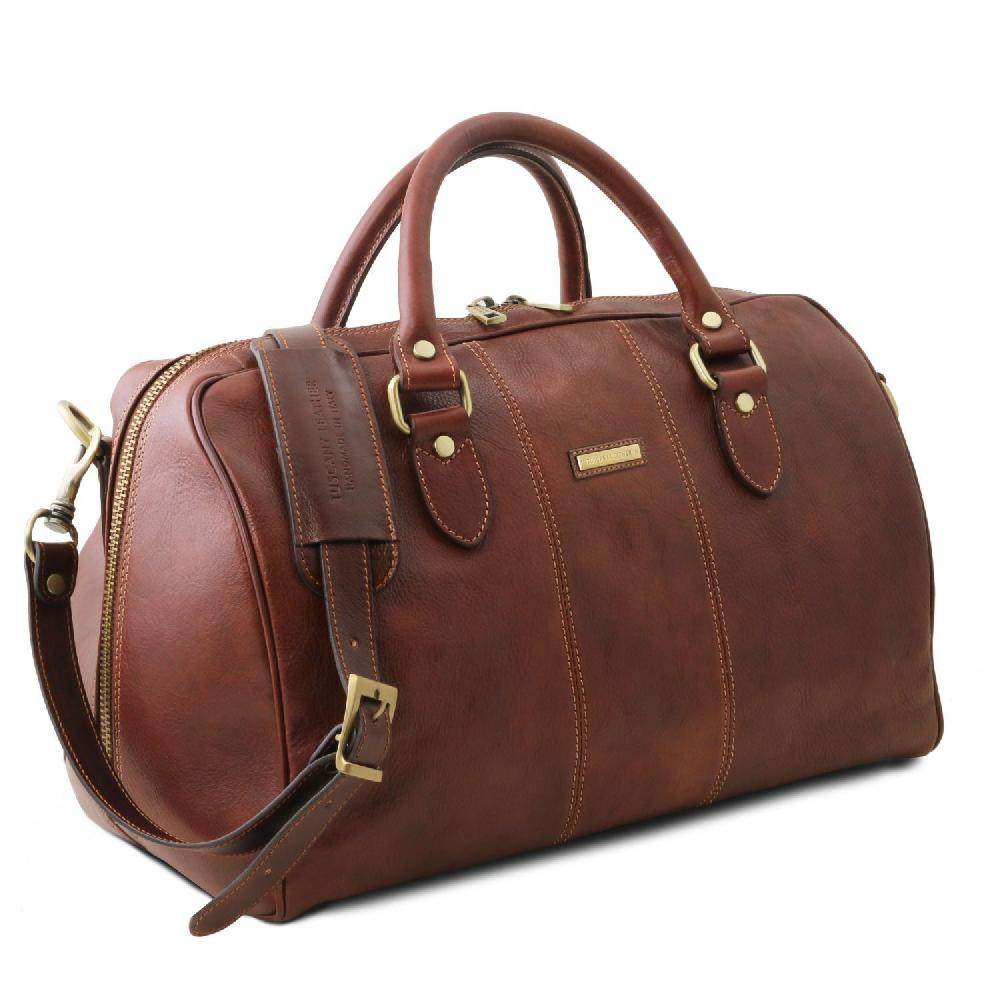 Tuscany Leather Borsone da Viaggio in Pelle - Misura Piccola Offerte esclusive