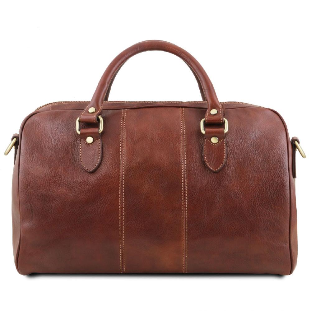 Tuscany Leather Borsone da Viaggio in Pelle - Misura Piccola Offerte esclusive