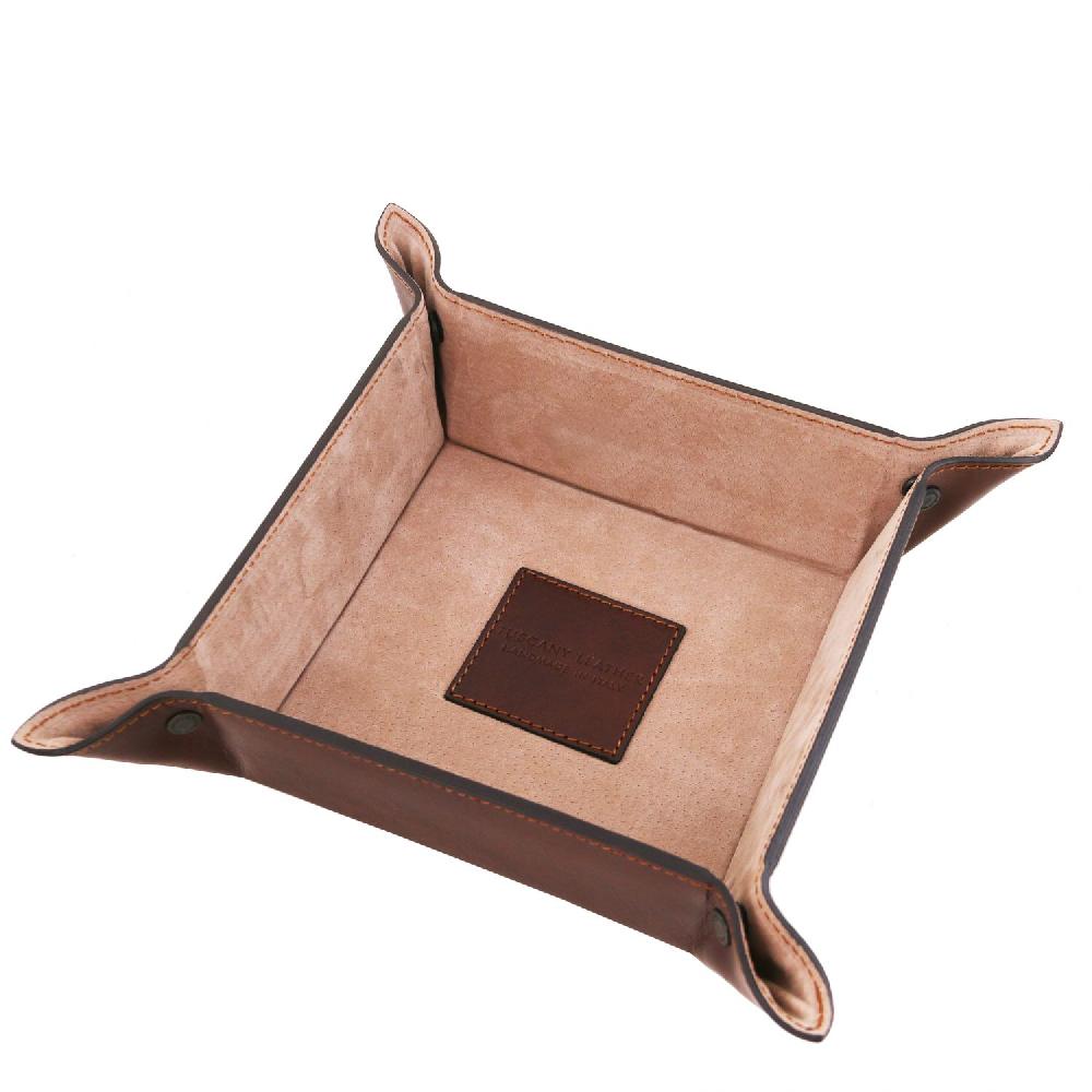 Tuscany Leather Esclusivo Svuotatasche in Pelle Misura Grande Ritorno libero