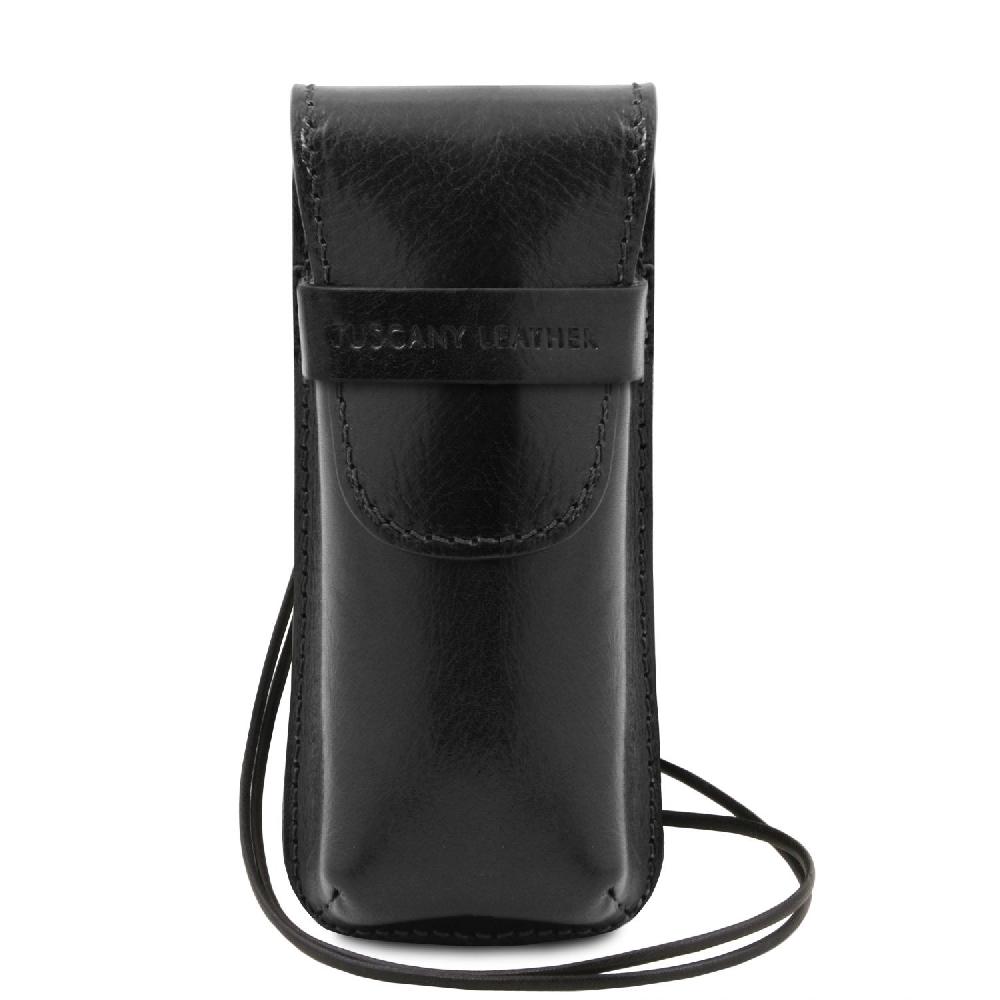 Tuscany Leather Esclusivo Portaocchiali/Portacellulare/porta Orologio a Tracolla in Pelle Rilascio limitato