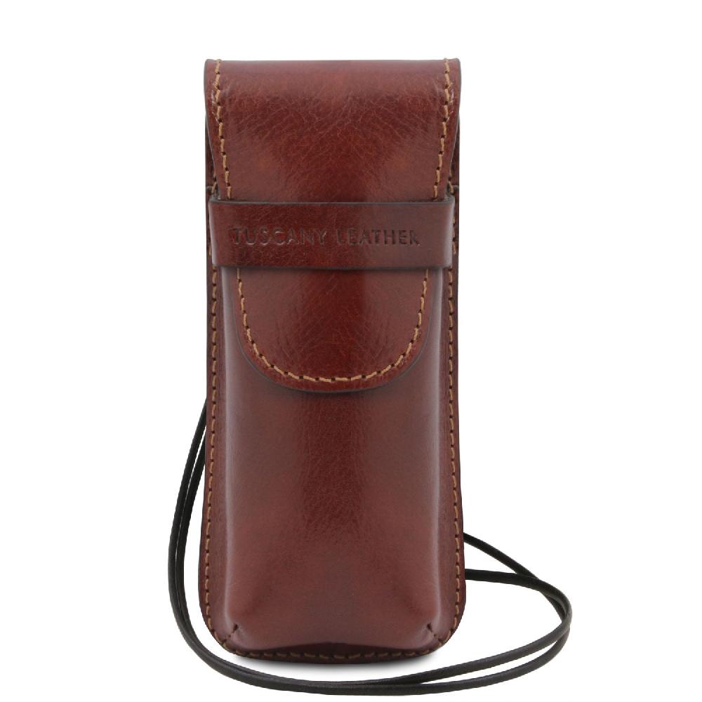 Tuscany Leather Esclusivo Portaocchiali/Portacellulare/porta Orologio a Tracolla in Pelle ACQUISTA ORA