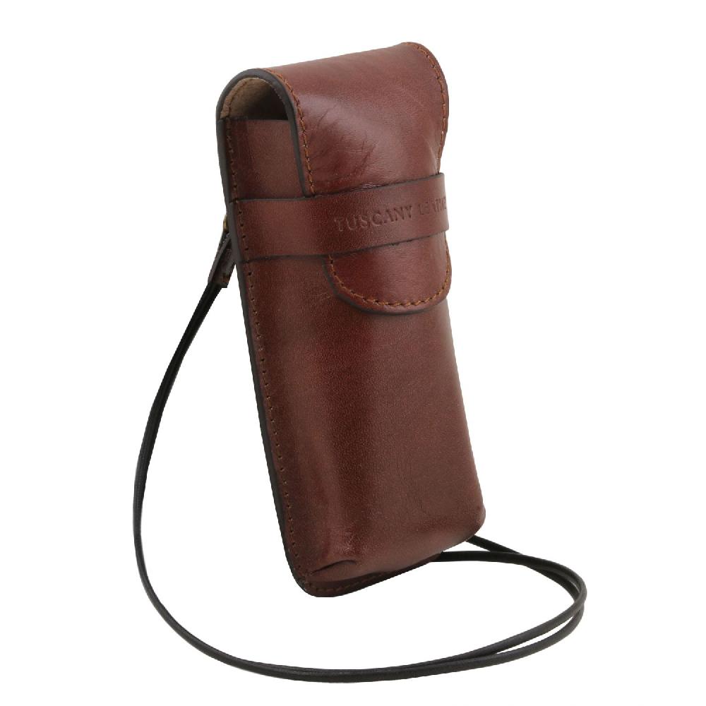 Tuscany Leather Esclusivo Portaocchiali/Portacellulare/porta Orologio a Tracolla in Pelle ACQUISTA ORA