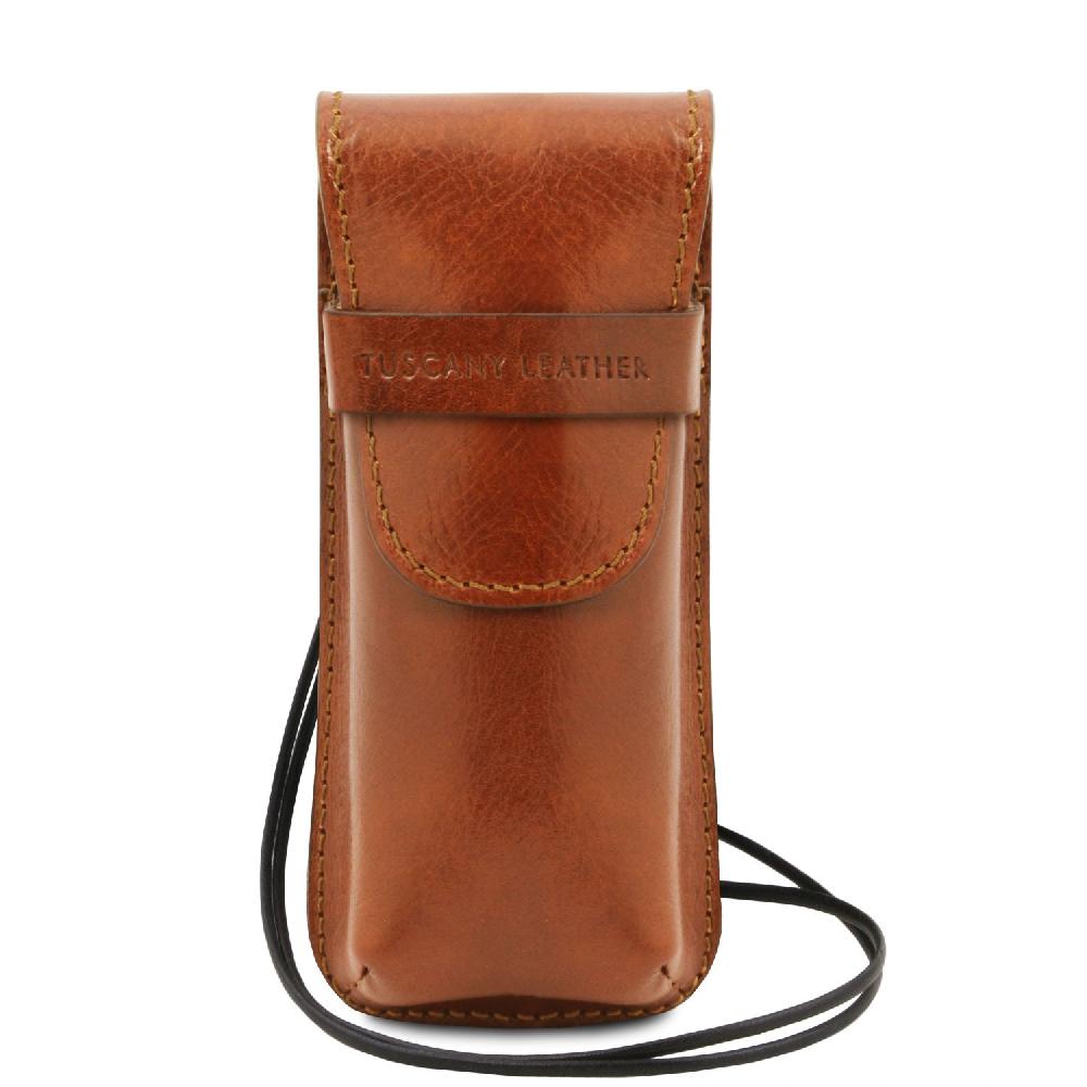 Tuscany Leather Esclusivo Portaocchiali/Portacellulare/porta Orologio a Tracolla in Pelle Latest stili