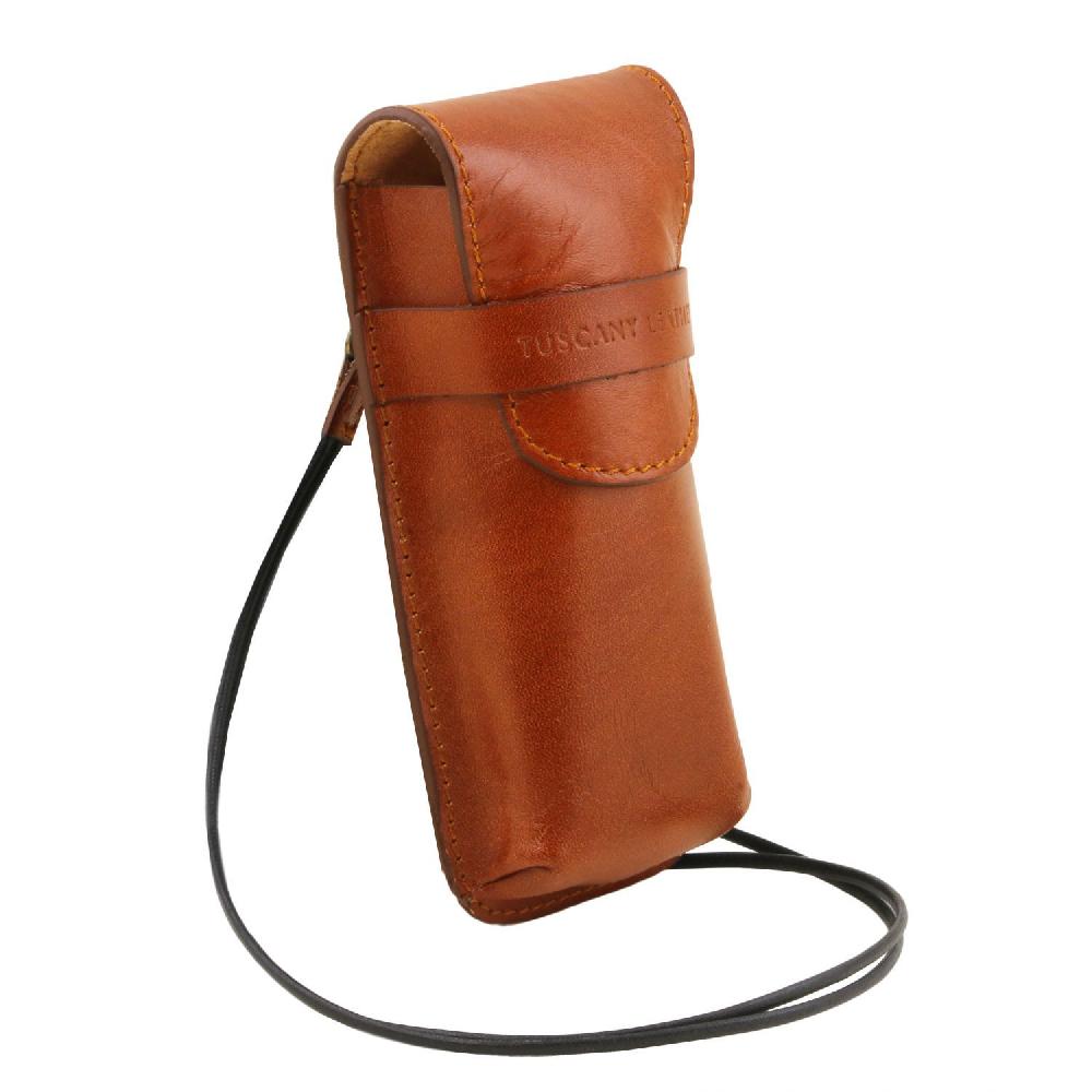 Tuscany Leather Esclusivo Portaocchiali/Portacellulare/porta Orologio a Tracolla in Pelle Latest stili