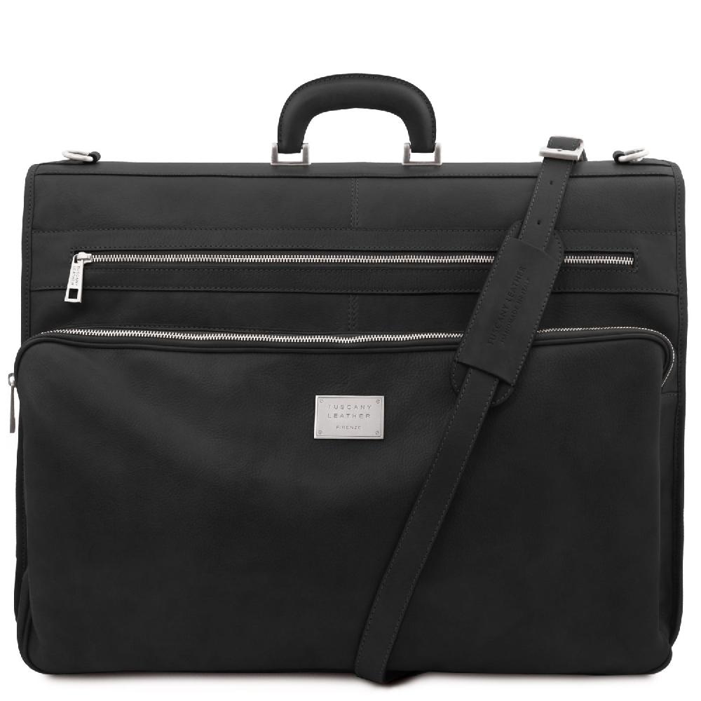 Tuscany Leather Porta Abiti in Pelle con Tascone Davanti Only for today