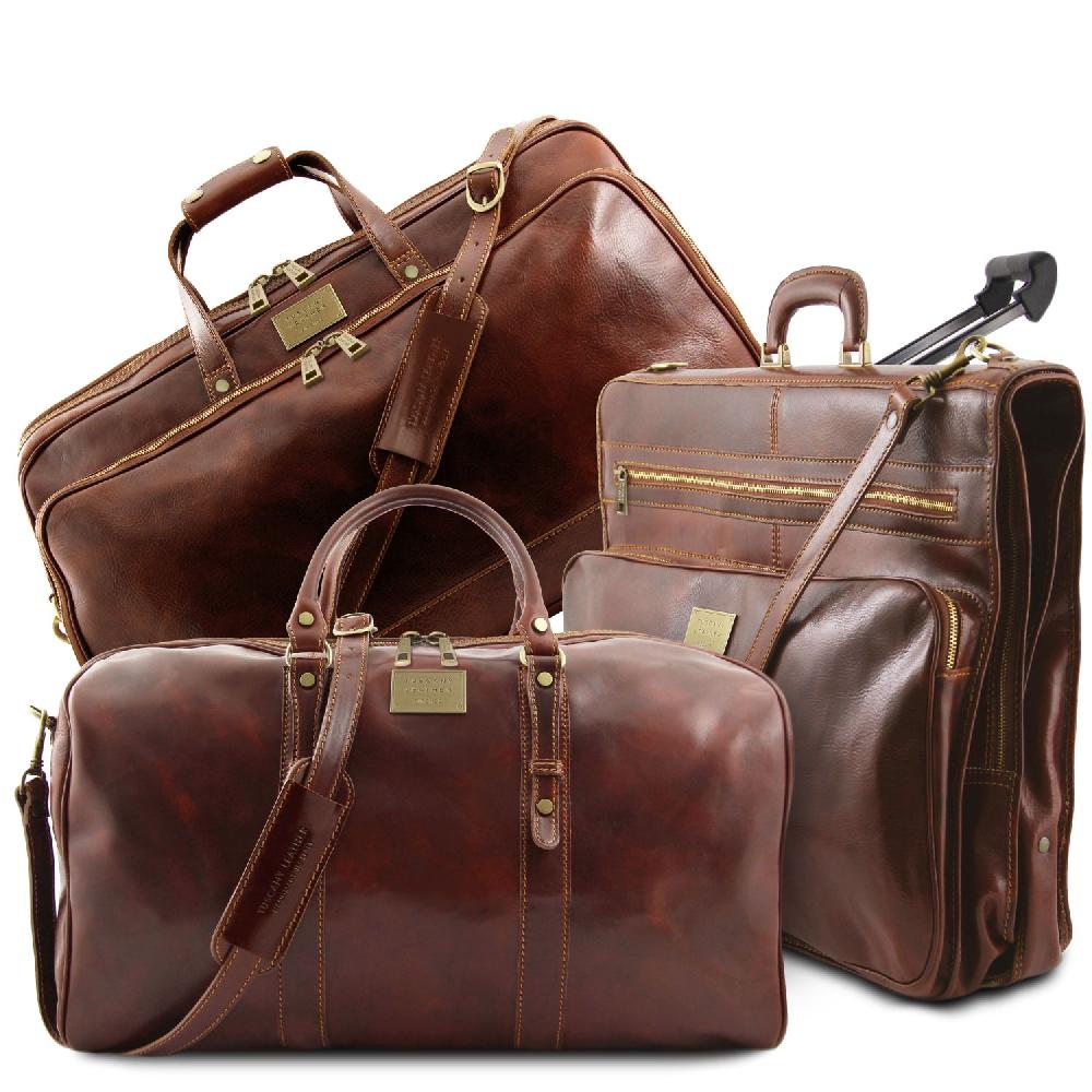 Tuscany Leather Set da Viaggio in Pelle Solo un giorno rimasto