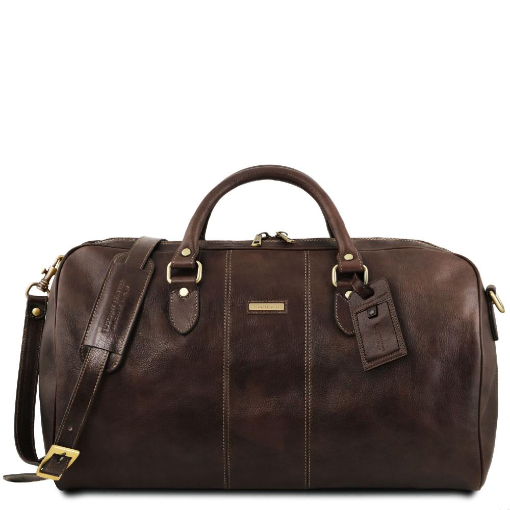 Tuscany Leather Borsone da Viaggio in Pelle e Beauty Case in Pelle Limitato a 3 giorni