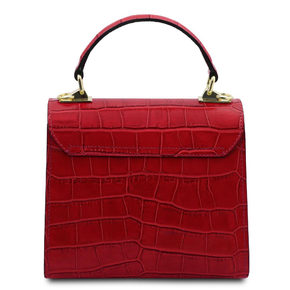 Tuscany Leather Borsa a Mano in Pelle Stampa Cocco I Più Venduti