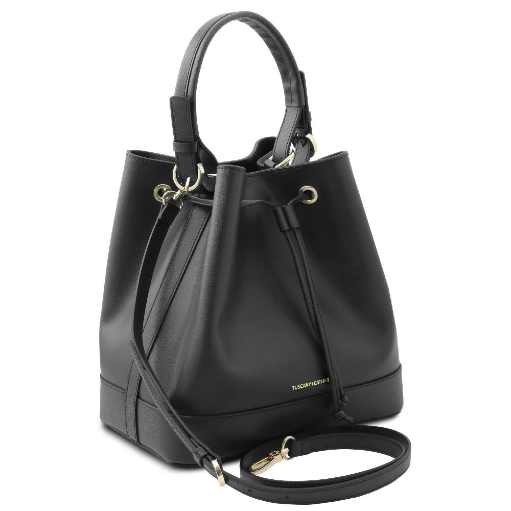 Tuscany Leather Borsa Secchiello in Pelle In Saldo
