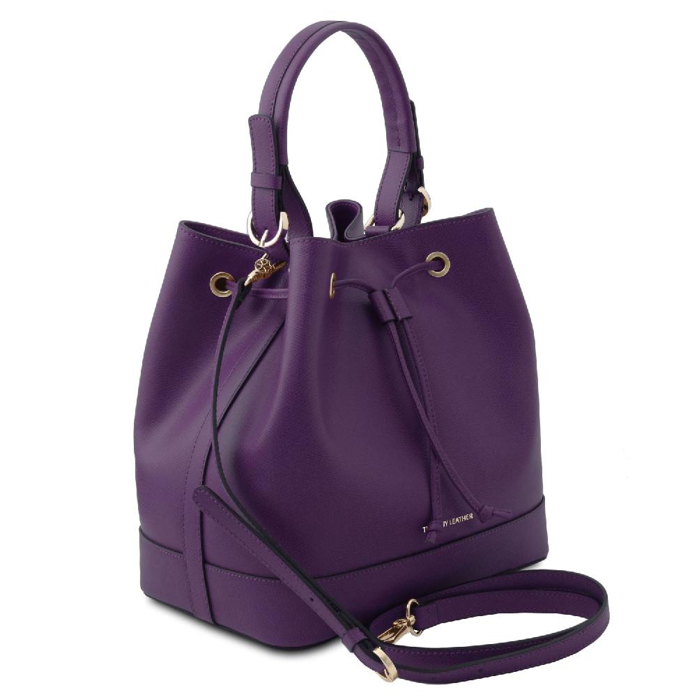 Tuscany Leather Borsa Secchiello in Pelle Spedizione gratuita