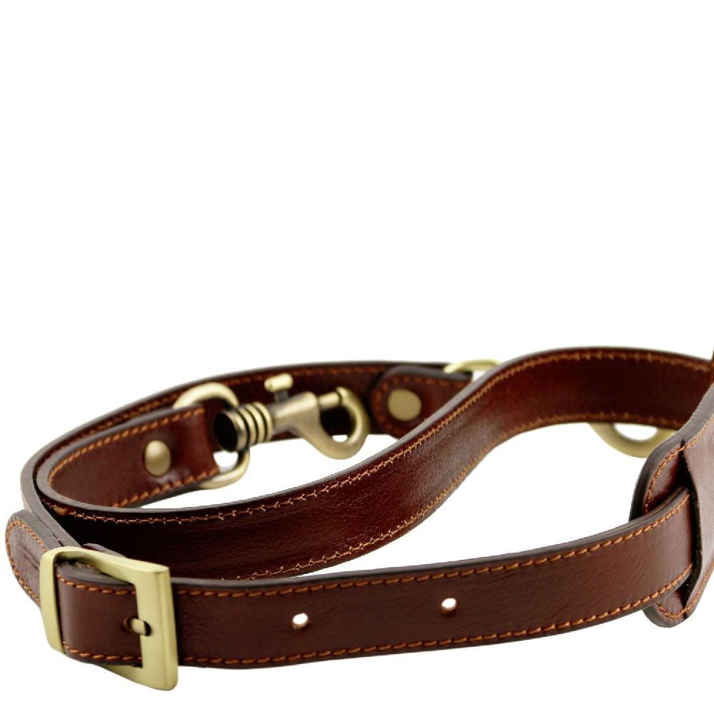 Tuscany Leather Tracolla in Pelle Regolabile Vendite stagionali