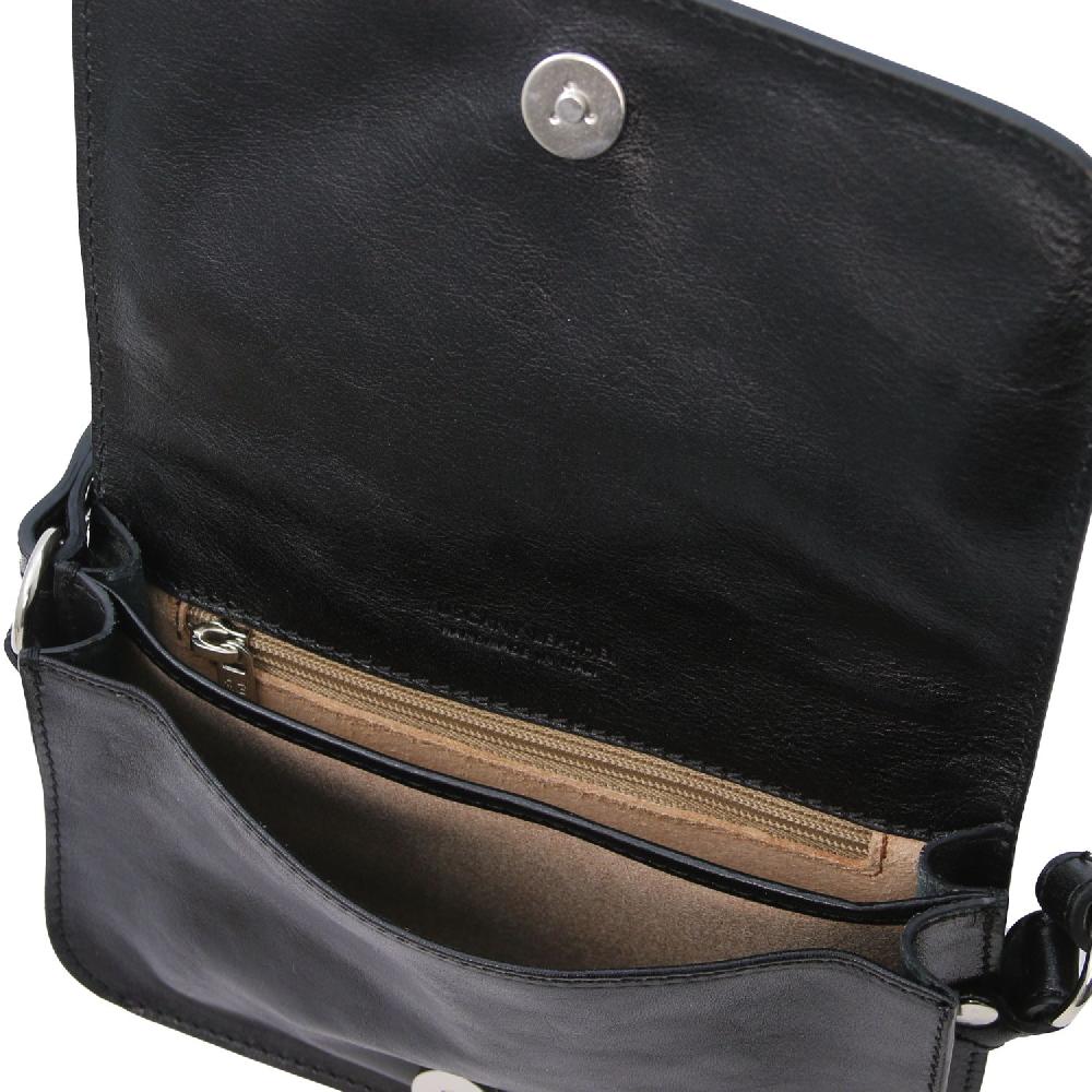 Tuscany Leather Tracollina in Pelle con Pattella Ultimi tre giorni