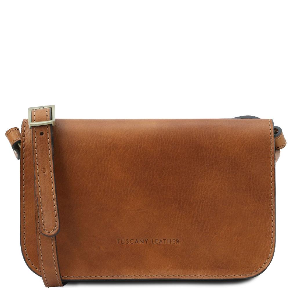 Tuscany Leather Tracollina in Pelle con Pattella Ultimi due giorni