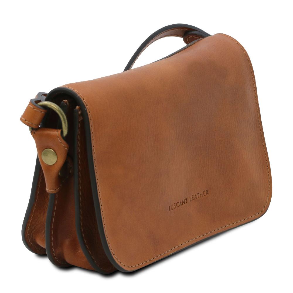 Tuscany Leather Tracollina in Pelle con Pattella Ultimi due giorni