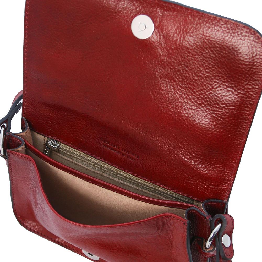 Tuscany Leather Tracollina in Pelle con Pattella Ultimo giorno