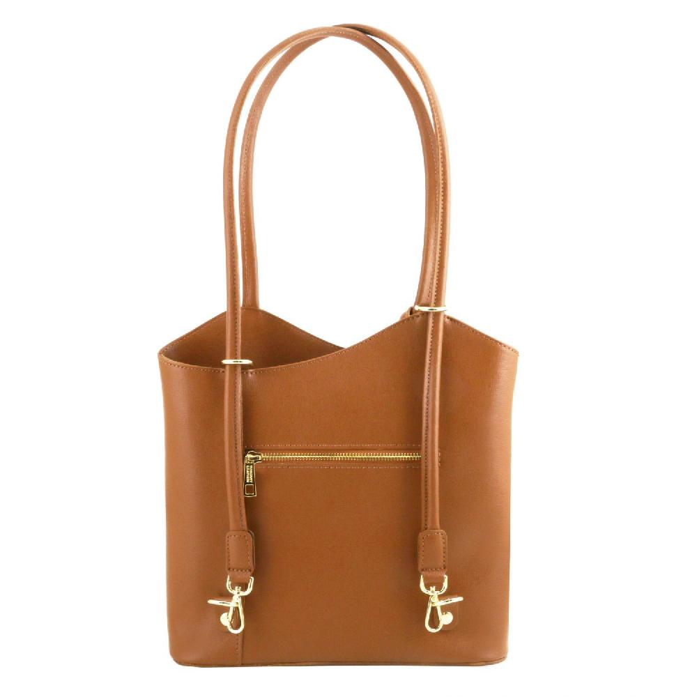 Tuscany Leather Borsa Donna Convertibile a Zaino in Pelle Saffiano Only for today