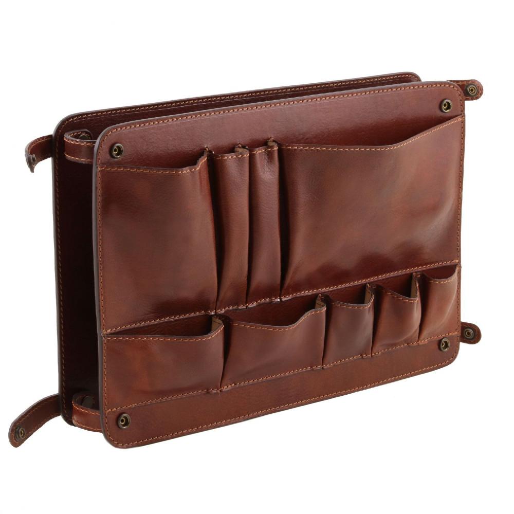 Tuscany Leather Modulo Multifunzione in Pelle con Tasche Fino al 55% di sconto