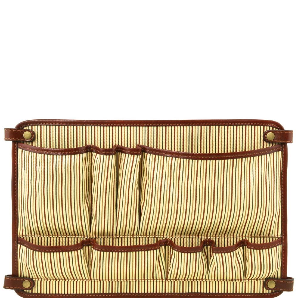Tuscany Leather Modulo Multifunzione con Tasche Enormi sconti