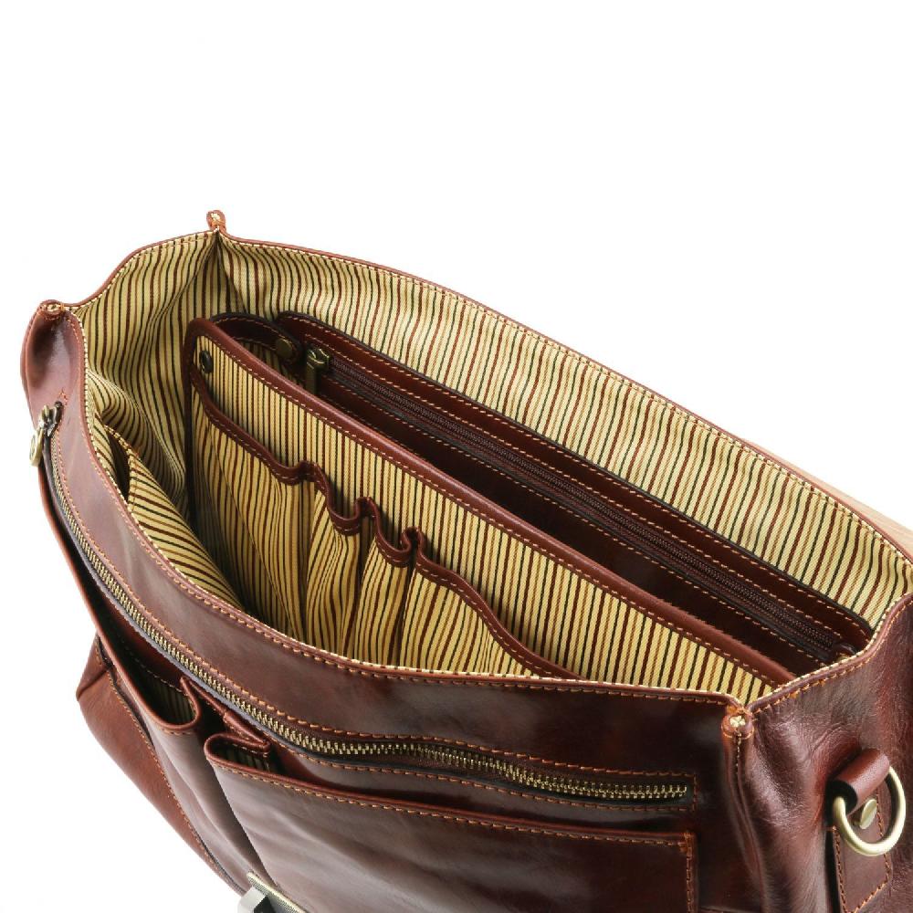 Tuscany Leather Modulo Multifunzione con Tasche Enormi sconti
