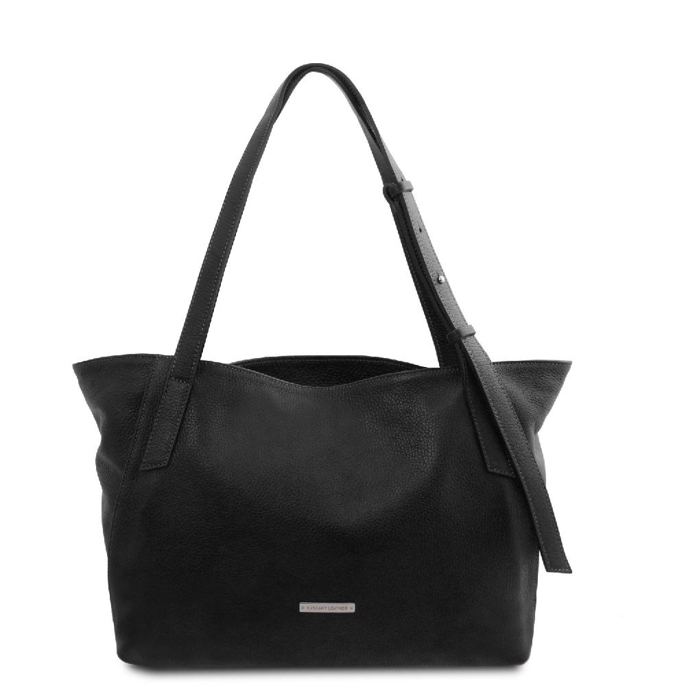 Tuscany Leather Borsa Shopping in Pelle Morbida Esporta salva