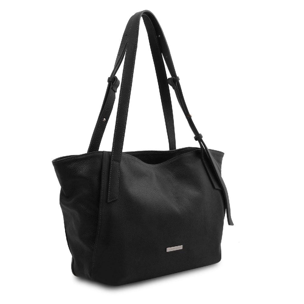 Tuscany Leather Borsa Shopping in Pelle Morbida Esporta salva