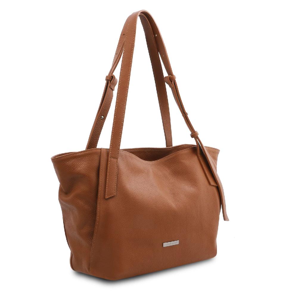 Tuscany Leather Borsa Shopping in Pelle Morbida In vendita