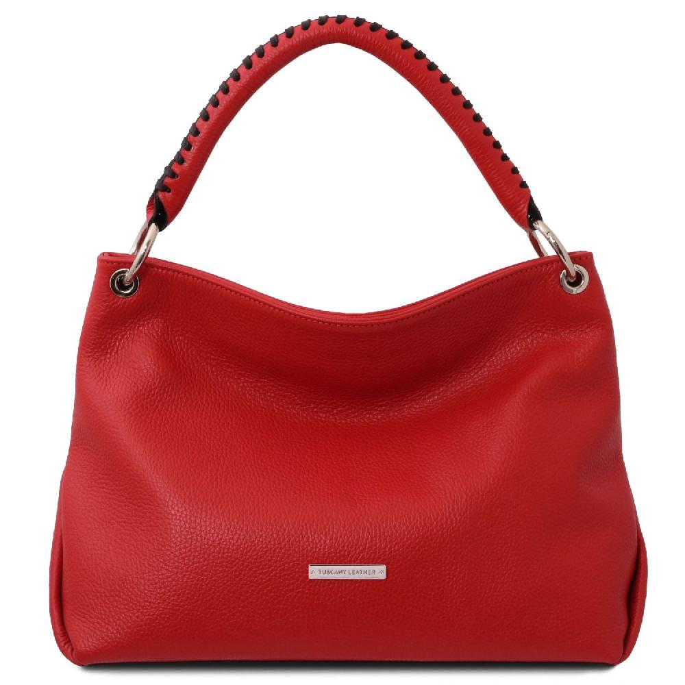 Tuscany Leather Borsa a Spalla in Pelle Morbida Pezzi Unici