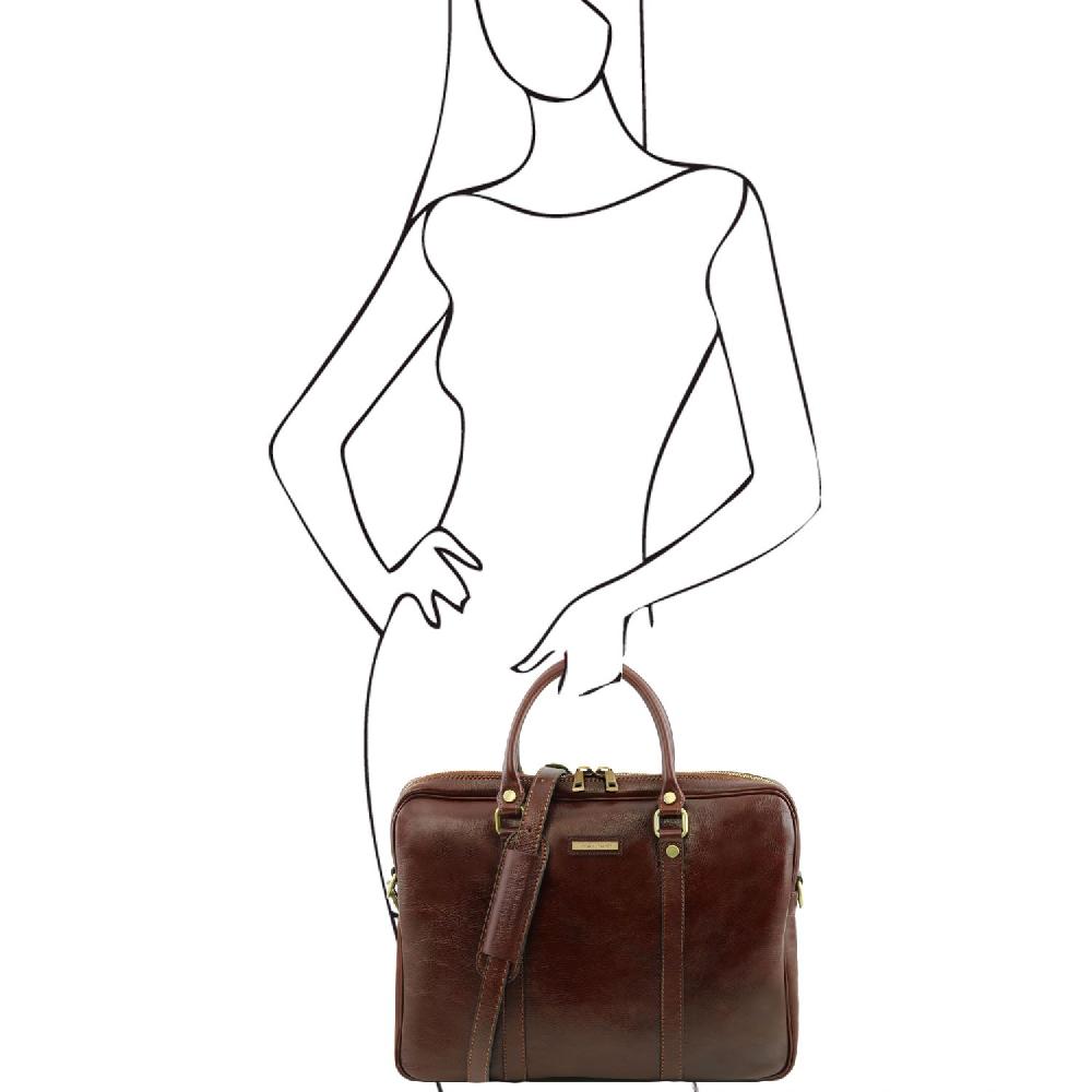 Tuscany Leather Borsa Porta Computer in Pelle Qualità Garantita